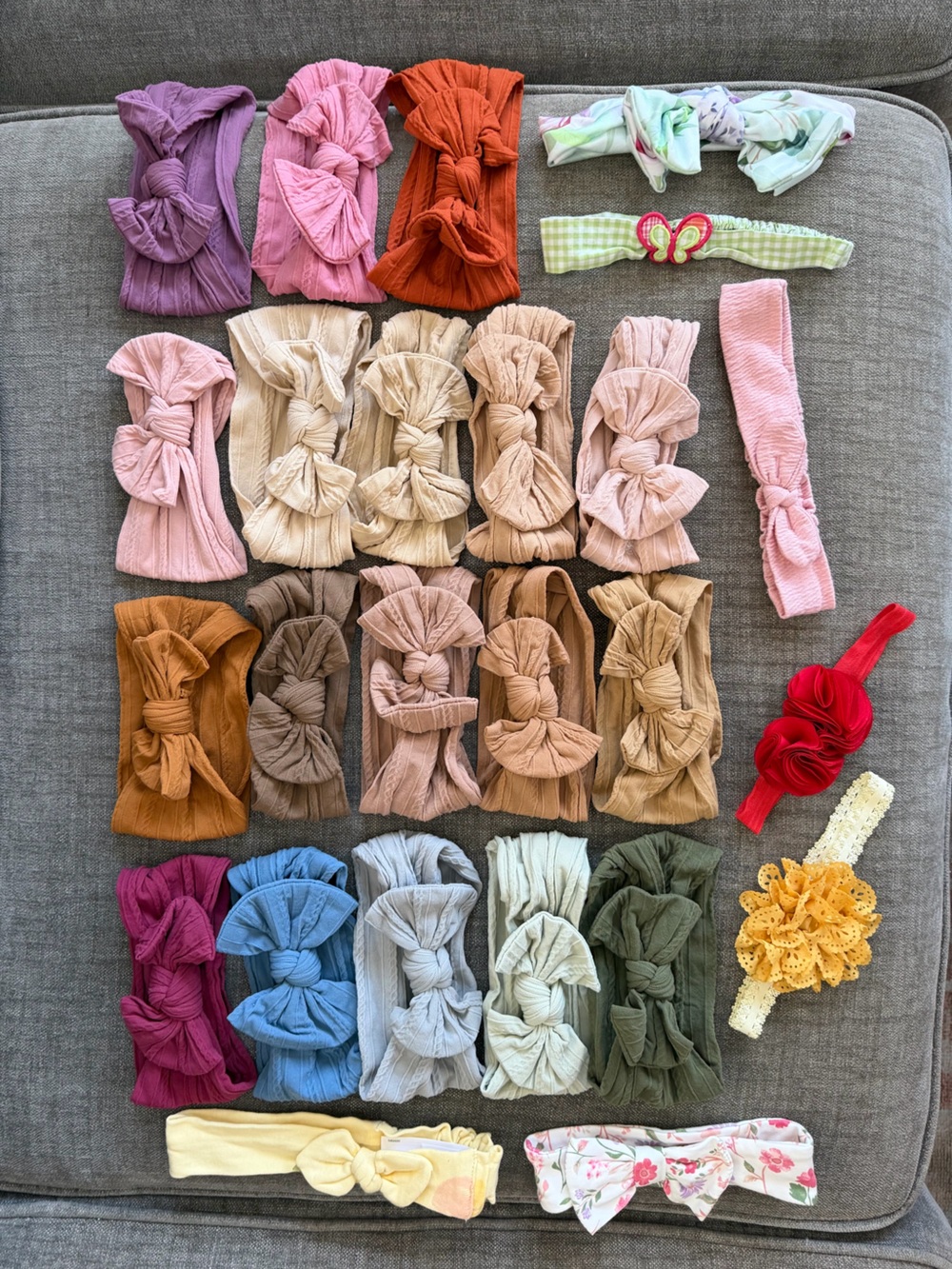Assorted baby girl bow headbands